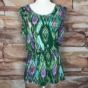 Robert Louis | Green Sleeveless Top